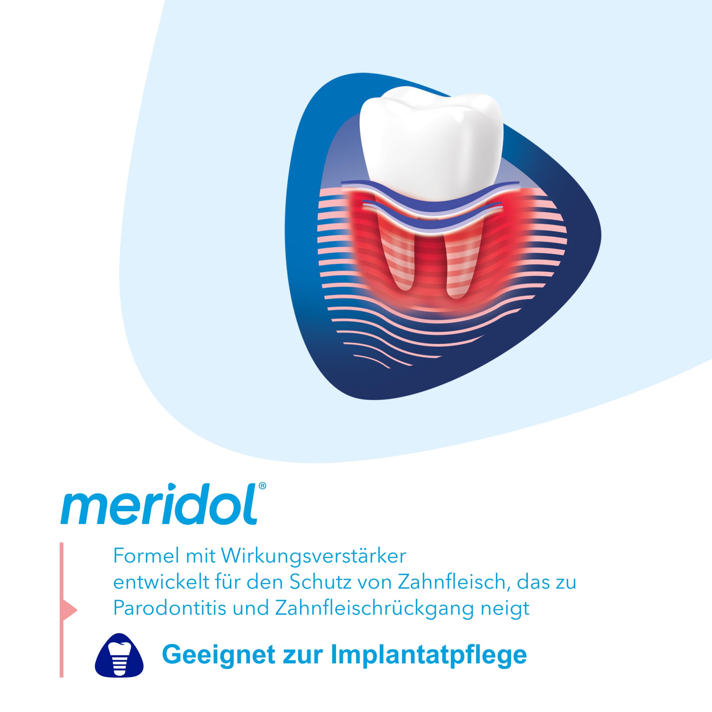 Salle de bain avec Meridol Parodont Expert prête à l'emploi