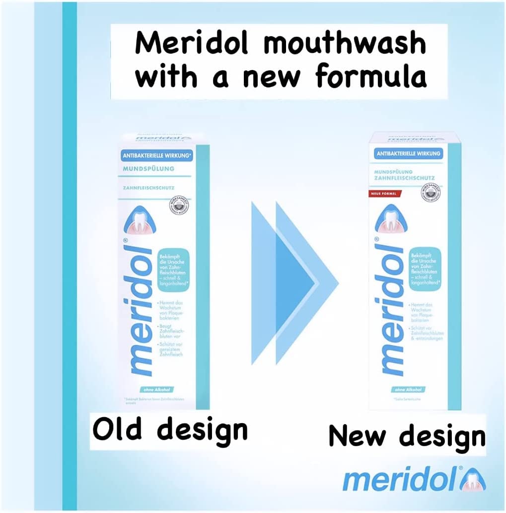 Meridol rince-bouche doseur pour mesurer le rinçage