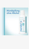 Utilisation quotidienne simple avec Meridol pour une sensation de fraîcheur durable.