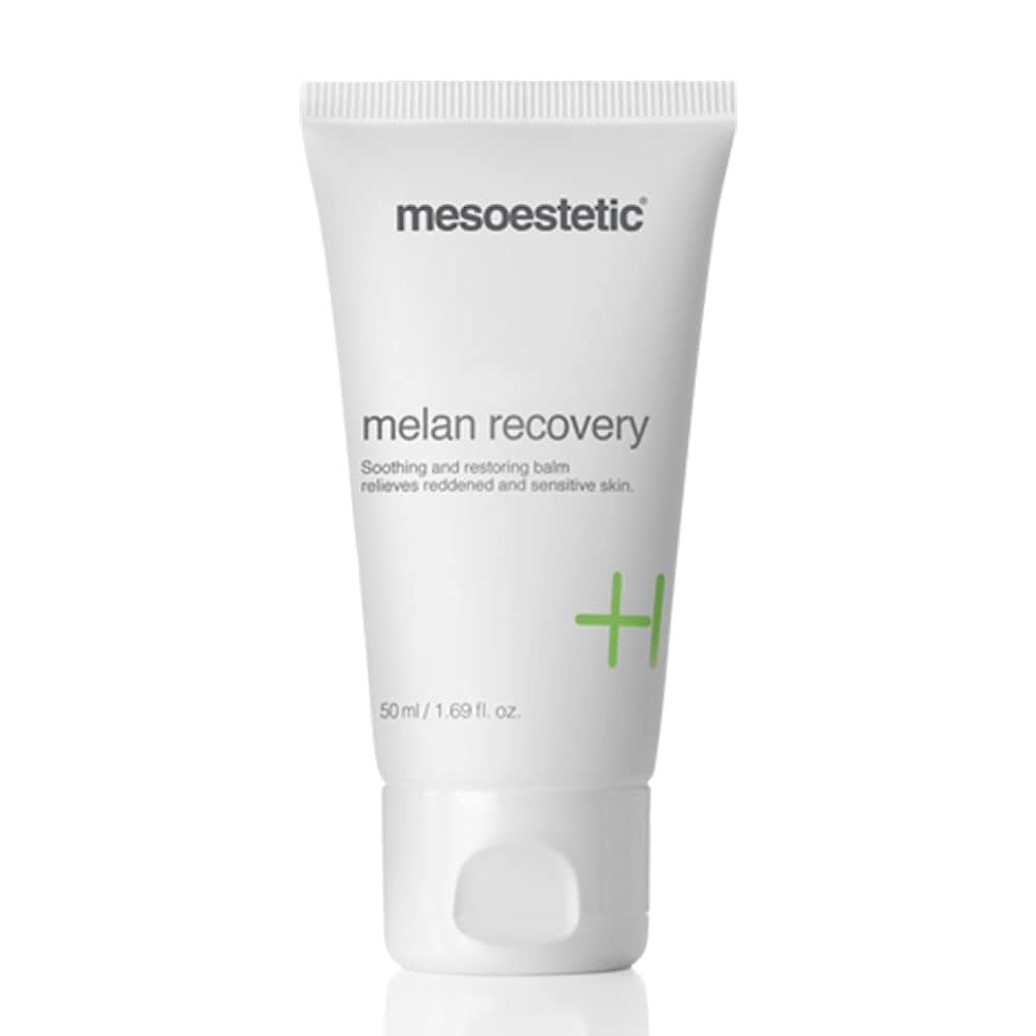 Mesoestetic Melan Recovery crème visage, texture soyeuse qui apaise et protège