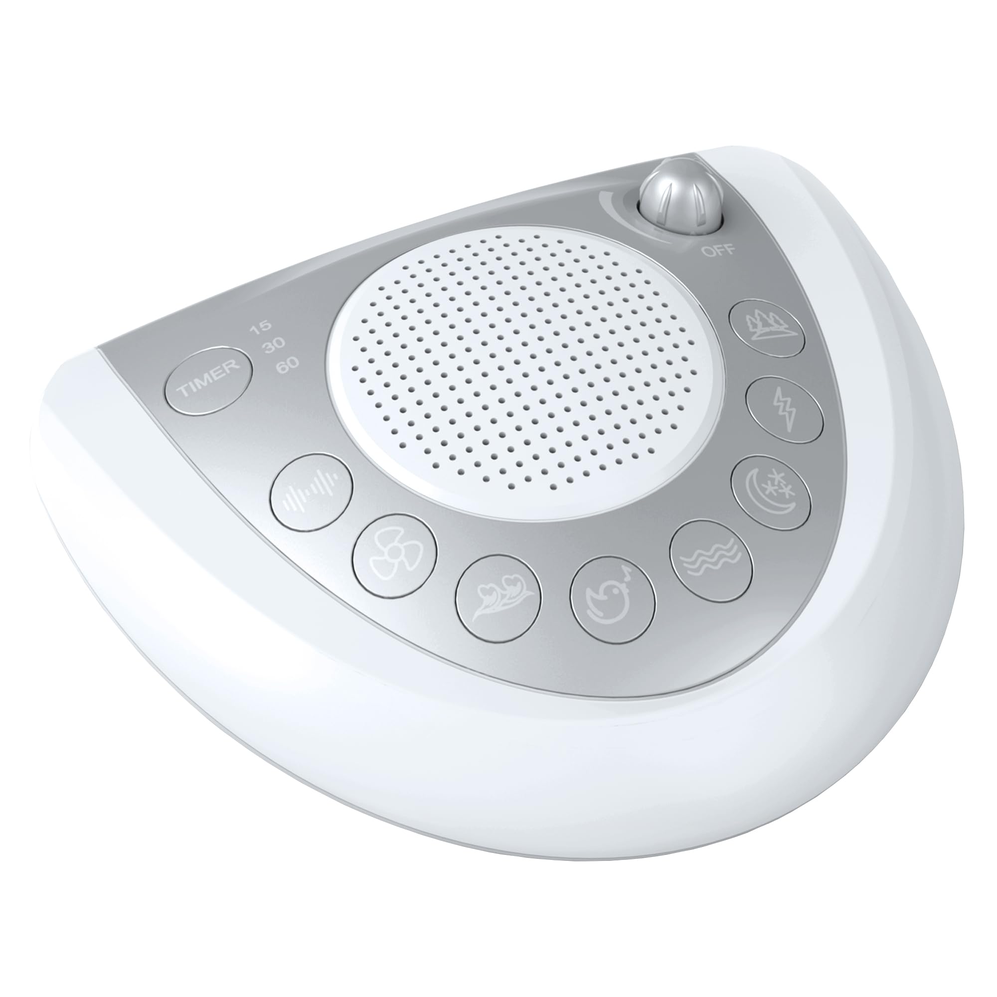 Le Mesqool bruit blanc portable offre un confort sonore pour le sommeil et les déplacements.