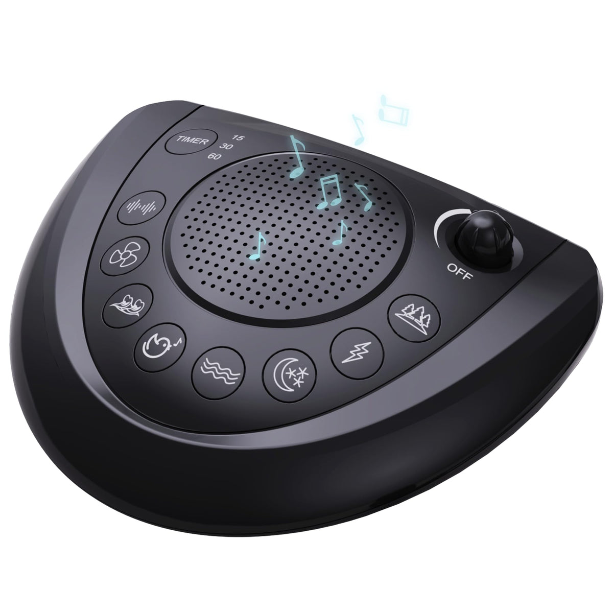 Mesqool machine bruit blanc portable prête pour le sommeil en déplacement.