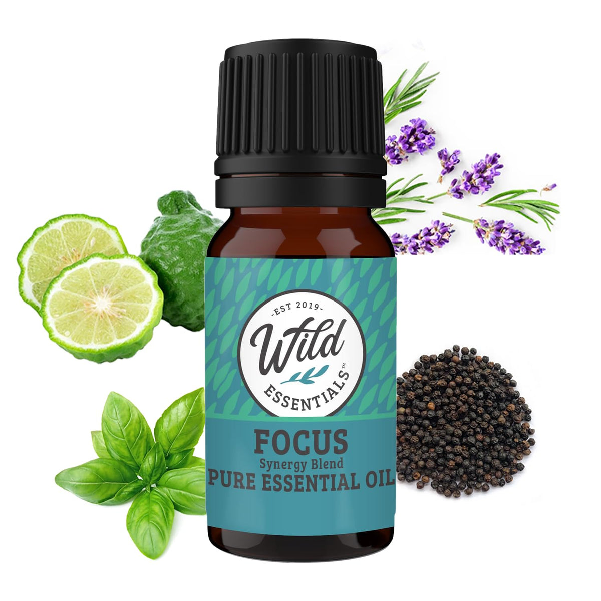 mEssentials Focus-bouteille-10ml : arôme pur favorisant concentration et clarté mentale.