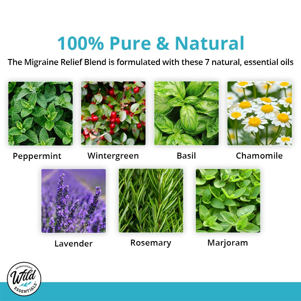 mEssentials Migraine Relief – arôme herbacé et mentholé pour inhalation apaisante