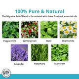 mEssentials Migraine Relief – arôme herbacé et mentholé pour inhalation apaisante