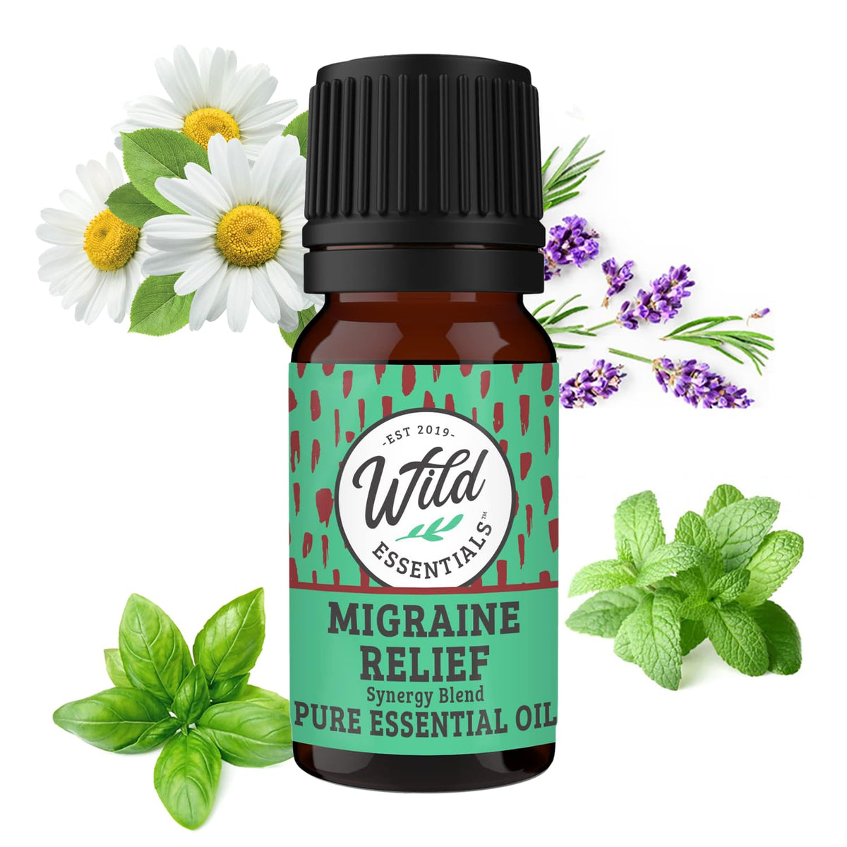 mEssentials Migraine Relief — bouteille 10 ml prête à l'emploi pour soulager les tensions.