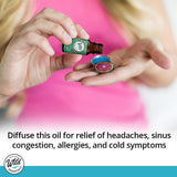 mEssentials Migraine Relief – diffusion pour désencombrement nasal et respiration facilitée