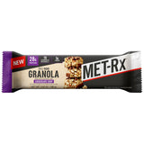 MET-Rx Big 100 Barre Granola chocolat et pépites, barre ouverte pour démonstration.