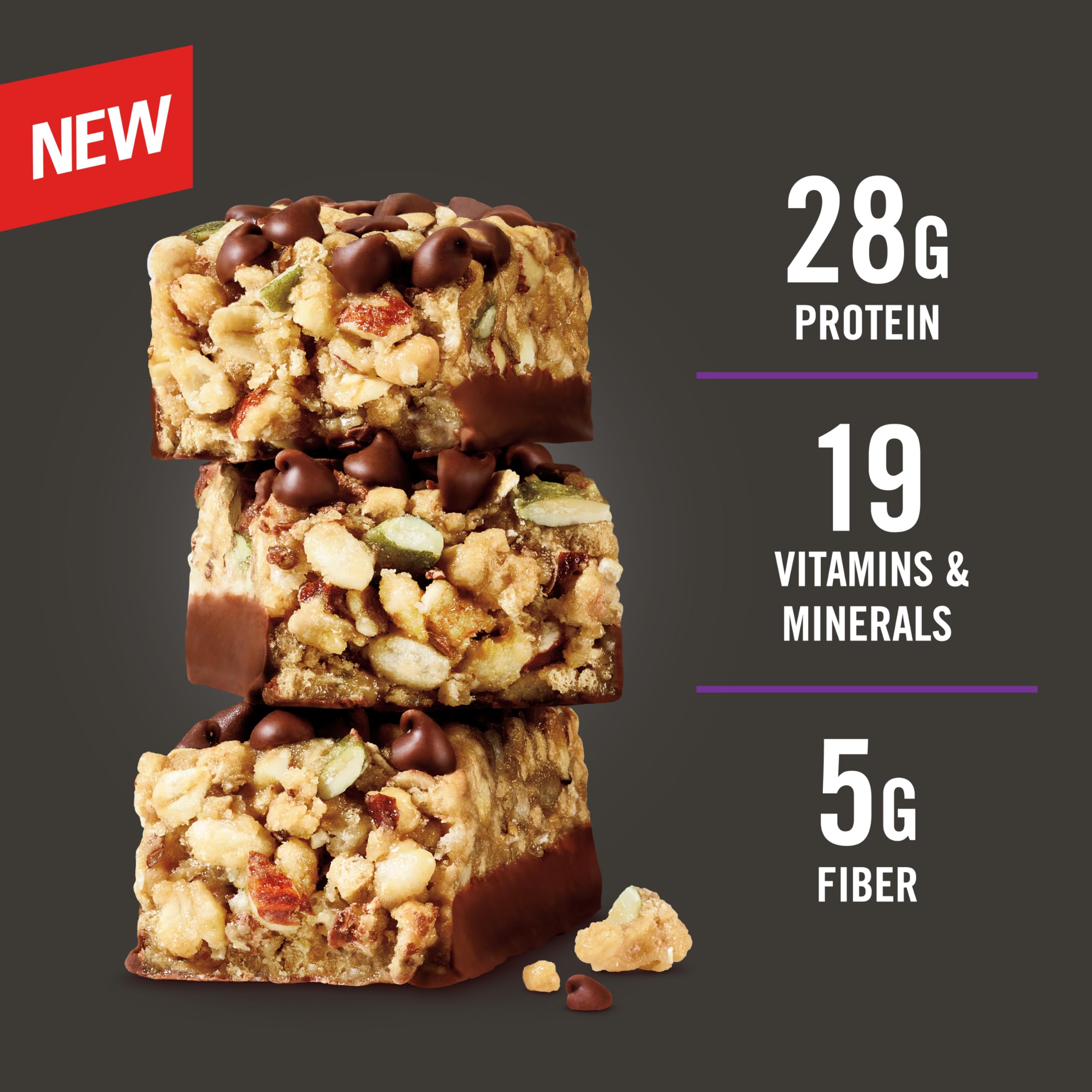 MET-Rx Big 100 Barre Granola avec vitamines, énergie au quotidien.