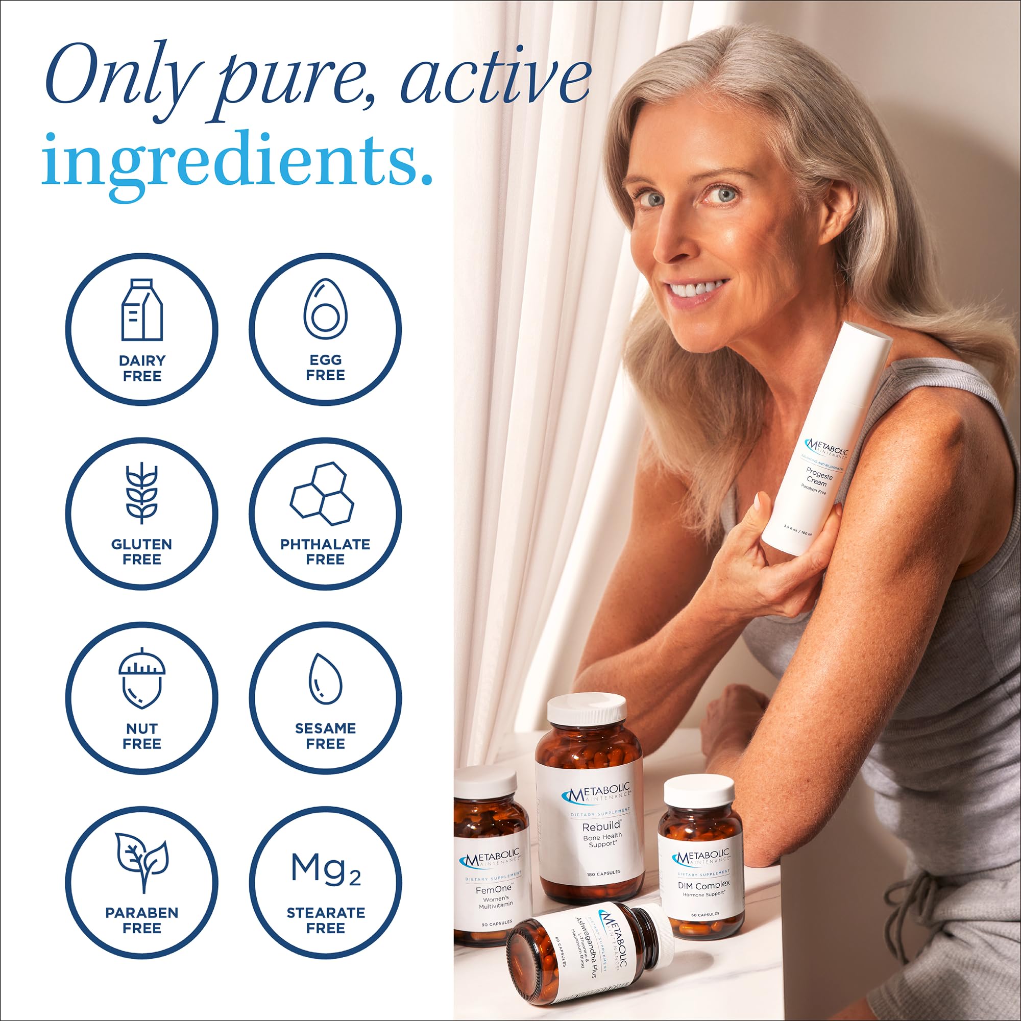 Metabolic Maintenance Ashwagandha Plus – composition avec L-théanine et magnésium.