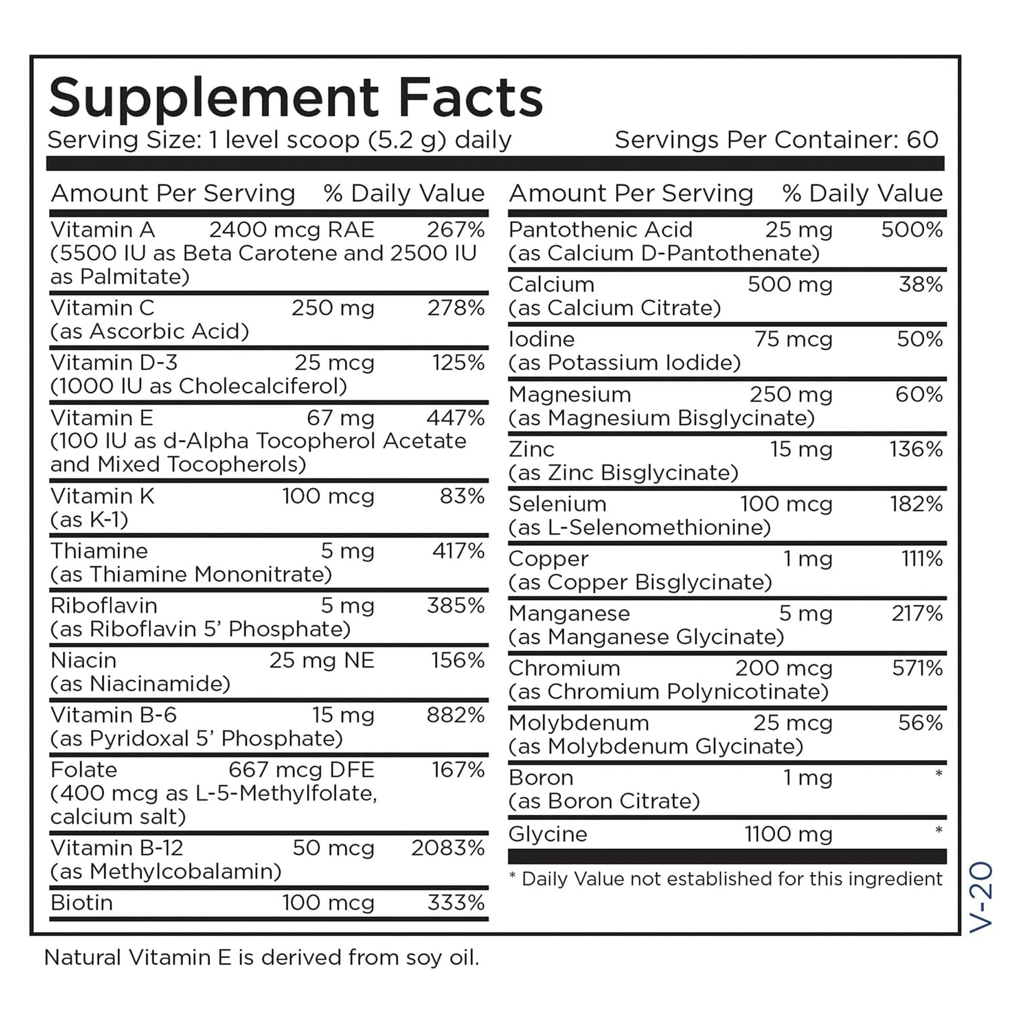 Metabolic Maintenance Base Poudre: boîtes de 60 portions pour utilisation quotidienne.