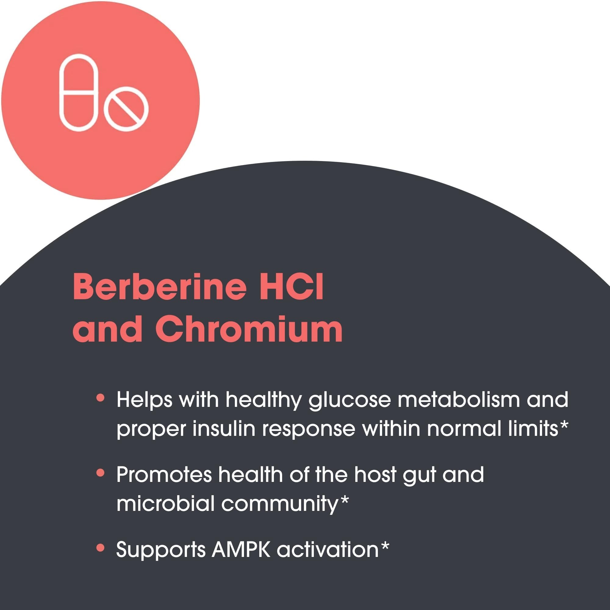 Metabolic Maintenance Berberine + Chromium – capsules visibles et faciles à ajouter à la routine.