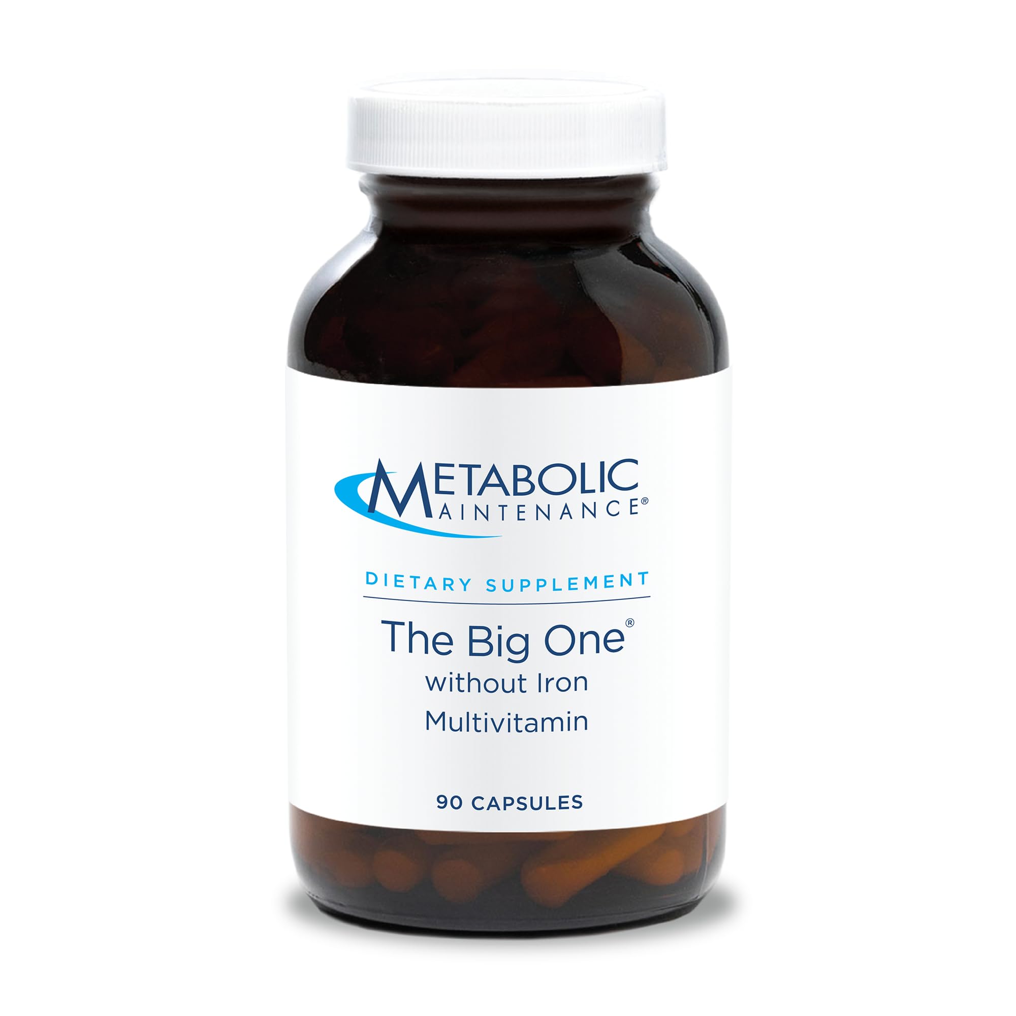 Metabolic Maintenance The Big One, bouteille ambrée sans BPA préserve les nutriments.
