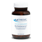 BioMaintenance : bouteille probiotiques stable sur étagère, pratique à emporter et utiliser.