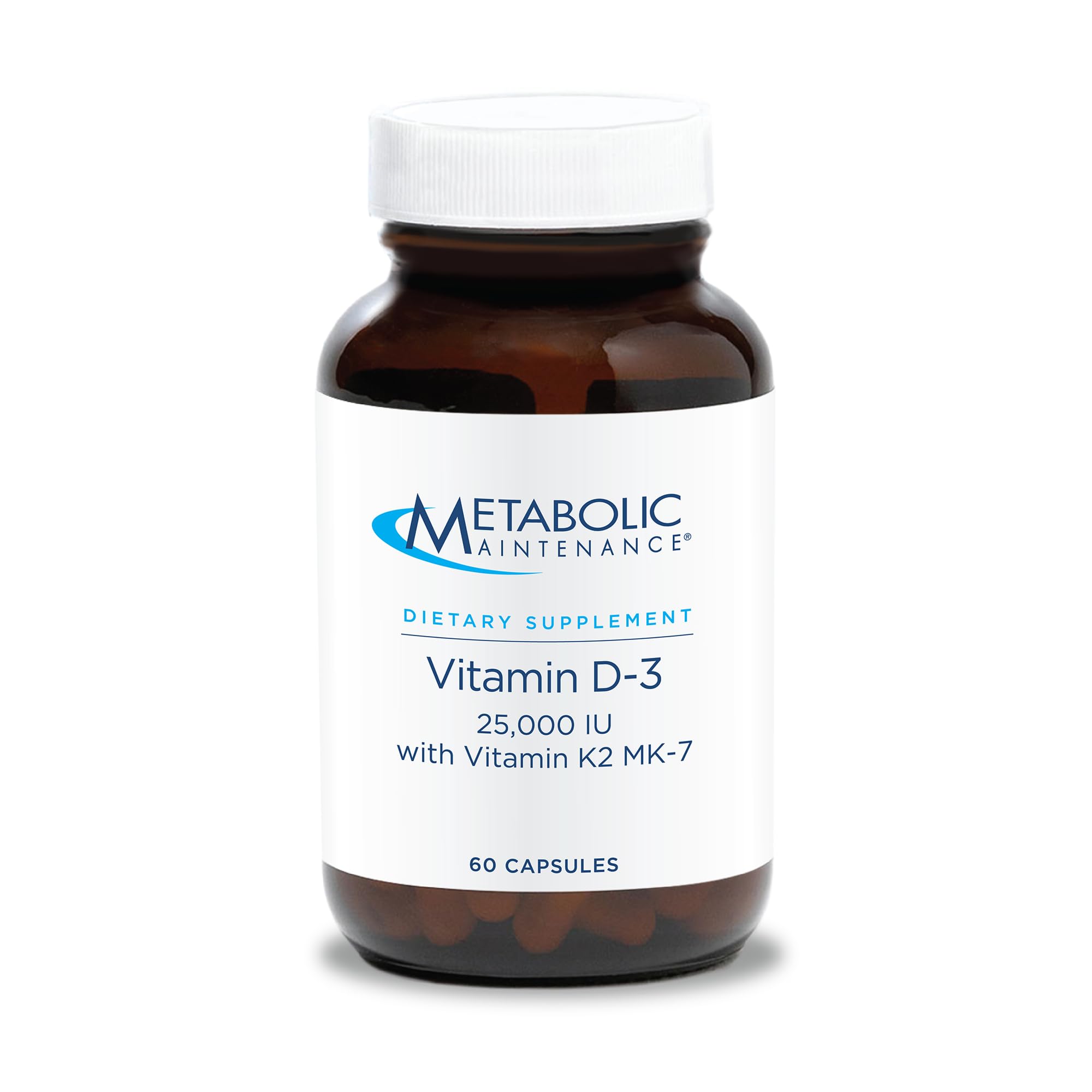 Metabolic Maintenance D3 K2 MK7: bouteille en gros plan, soutien immunitaire potentiel et bien-être.