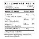 Metabolic Maintenance Cal/Mag Plus – gélules visibles pour soutenir l’absorption du calcium.