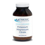 Metabolic Maintenance Potassium Magnésium Citrate, capsules: soutien cardiovasculaire et nerveux quotidien.