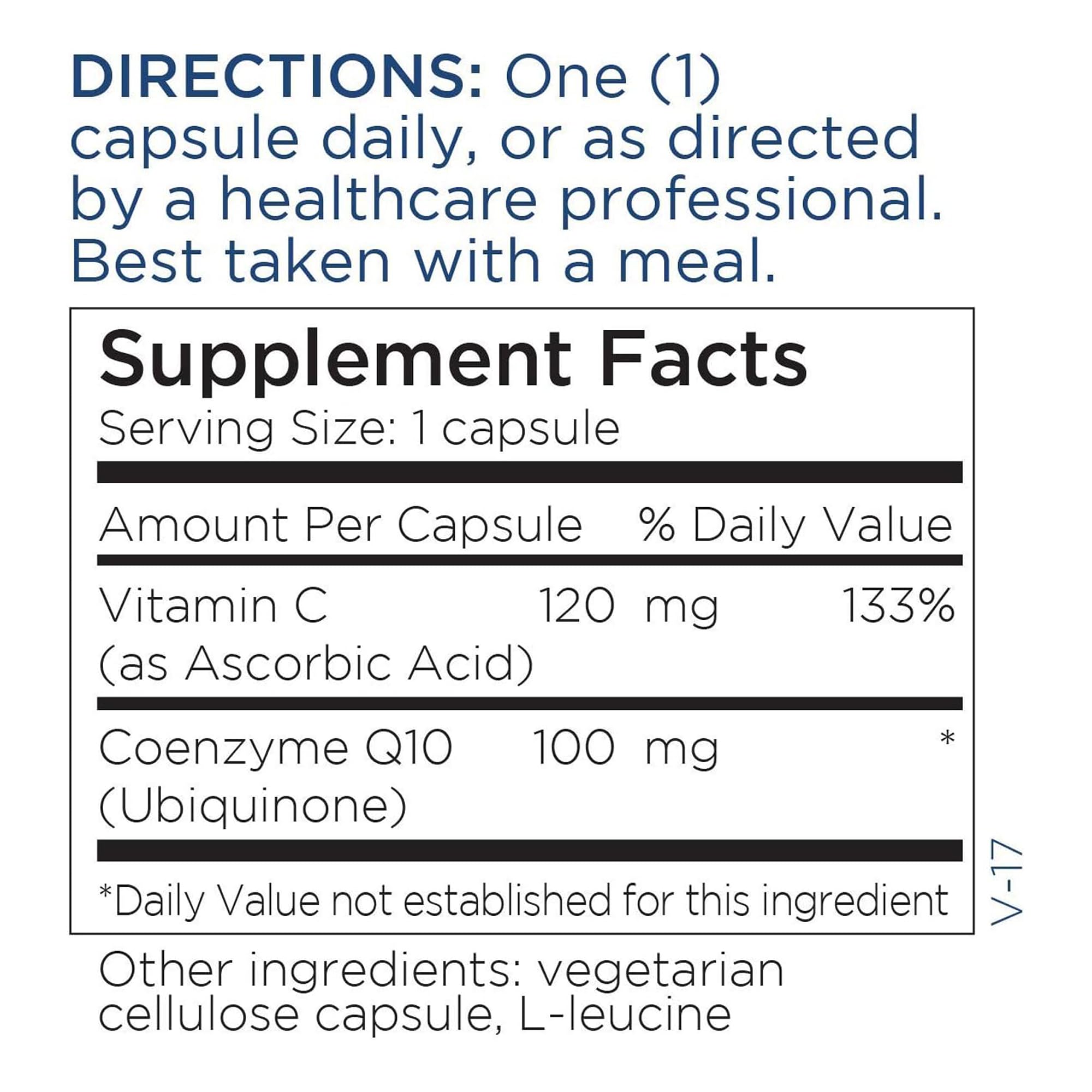 CoQ10 Metabolic Maintenance – emballage sans gluten et sans allergènes
