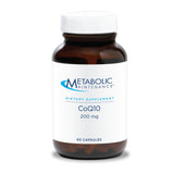 Metabolic Maintenance CoQ10 200 mg, bouteille 60 capsules, soutien énergie quotidienne.