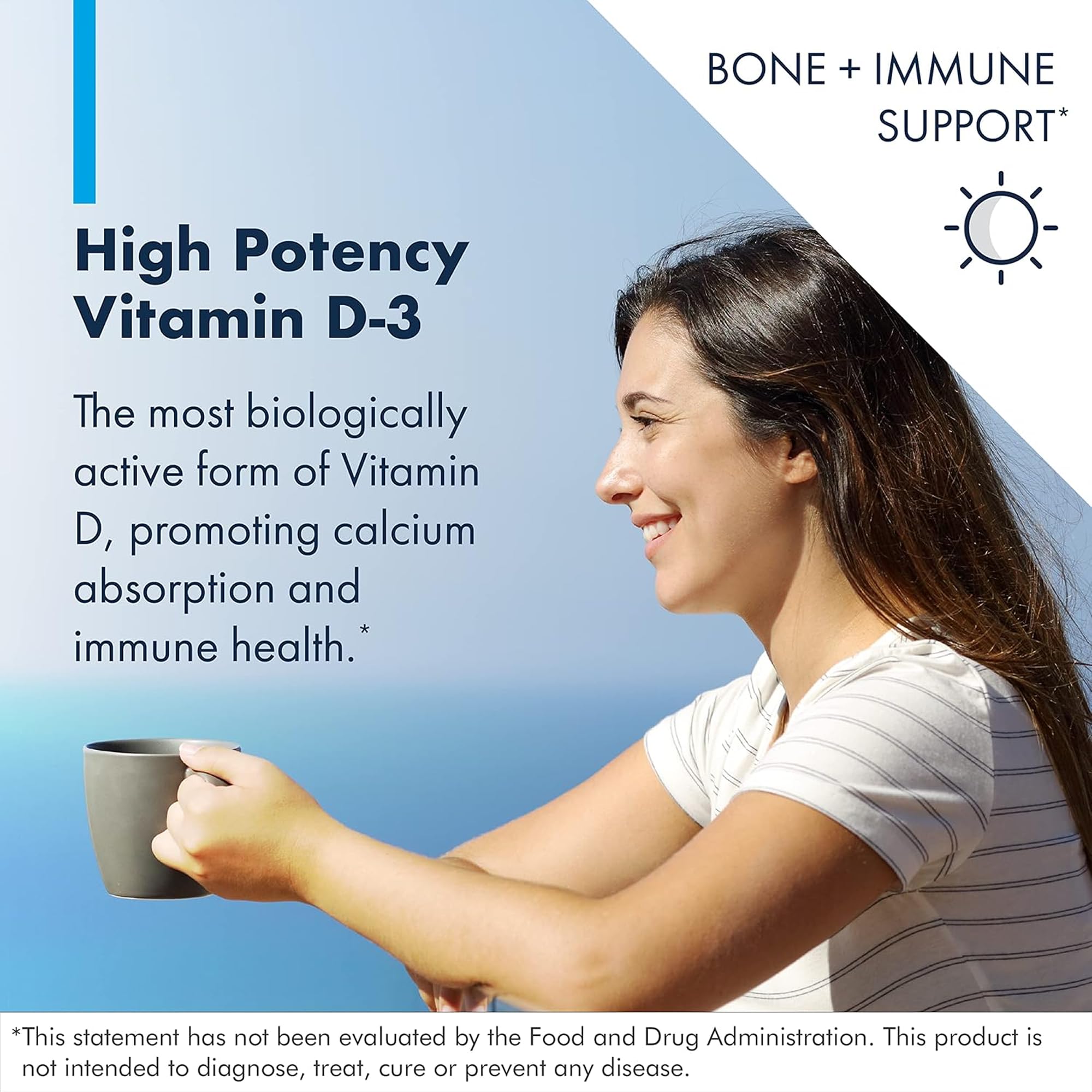 Metabolic Maintenance D3, visuel axé sur immunité et équilibre.