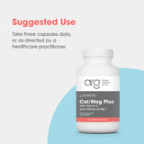 Metabolic Maintenance Cal/Mag Plus – étiquette montrant D3 et K2 Mk-7 pour renforcer les minéraux.