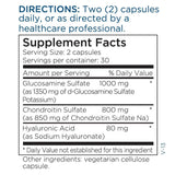 Metabolic Maintenance glucosamine-chondroitine 1000 mg acide hyaluronique – routine nutritionnelle pratique