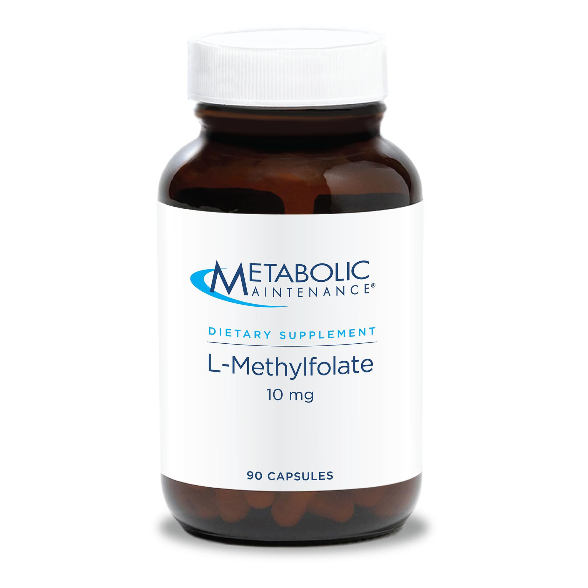 Metabolic Maintenance L-Methylfolate 10 mg – bouteille frontale pour soutiens potentiels du métabolisme folate