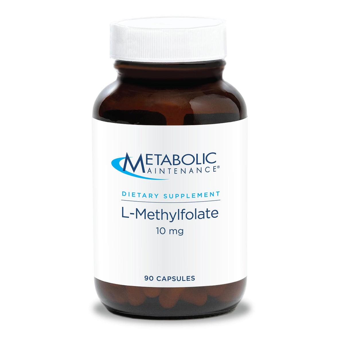 Metabolic Maintenance L-Methylfolate 10 mg – bouteille frontale pour soutiens potentiels du métabolisme folate