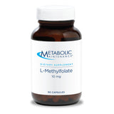 Metabolic Maintenance L-Methylfolate 10 mg – bouteille frontale pour soutiens potentiels du métabolisme folate