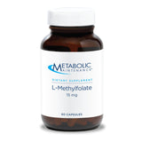 Bouteille Metabolic Maintenance L-Méthylfolate, soutien potentiel à la méthylation et à l'humeur.