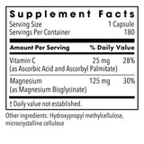 Capsules Metabolic Maintenance Glycinate, prise nocturne pour relaxer muscles et nerfs