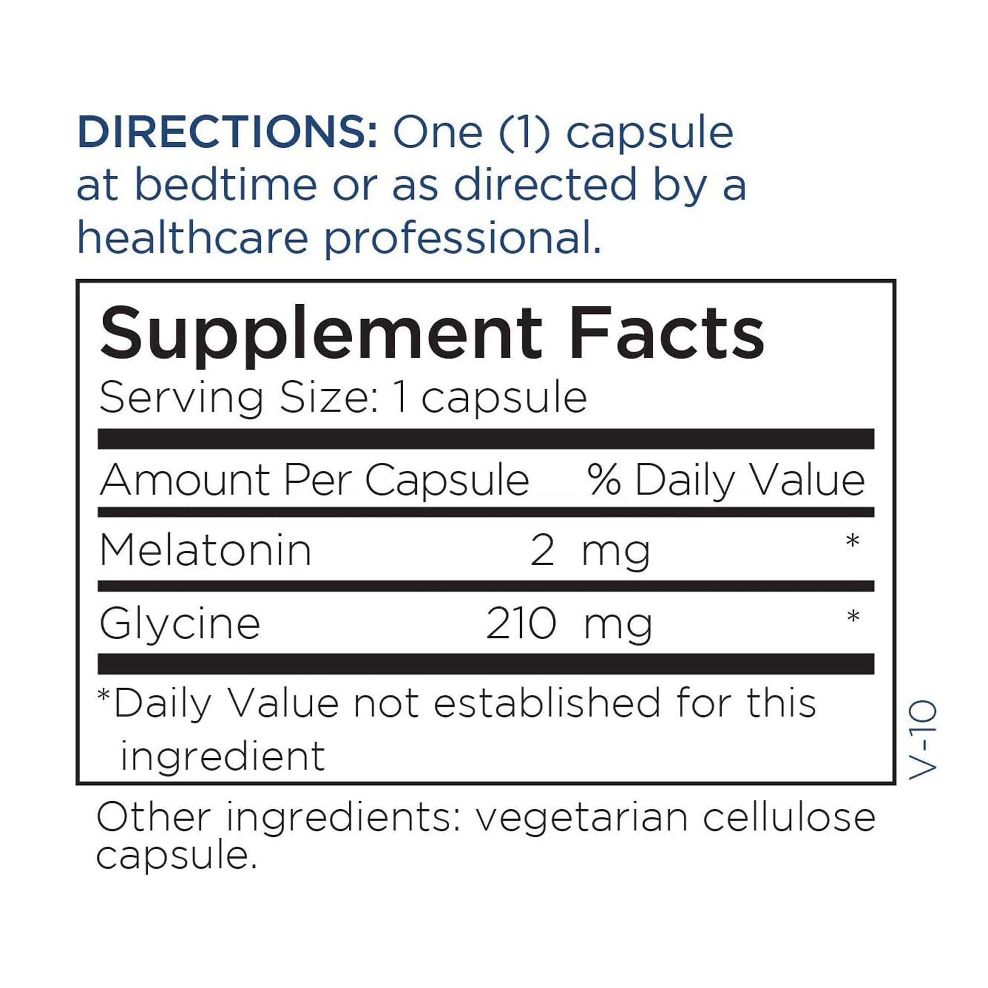 Metabolic Maintenance Mélatonine emballage sans BPA protège la qualité.