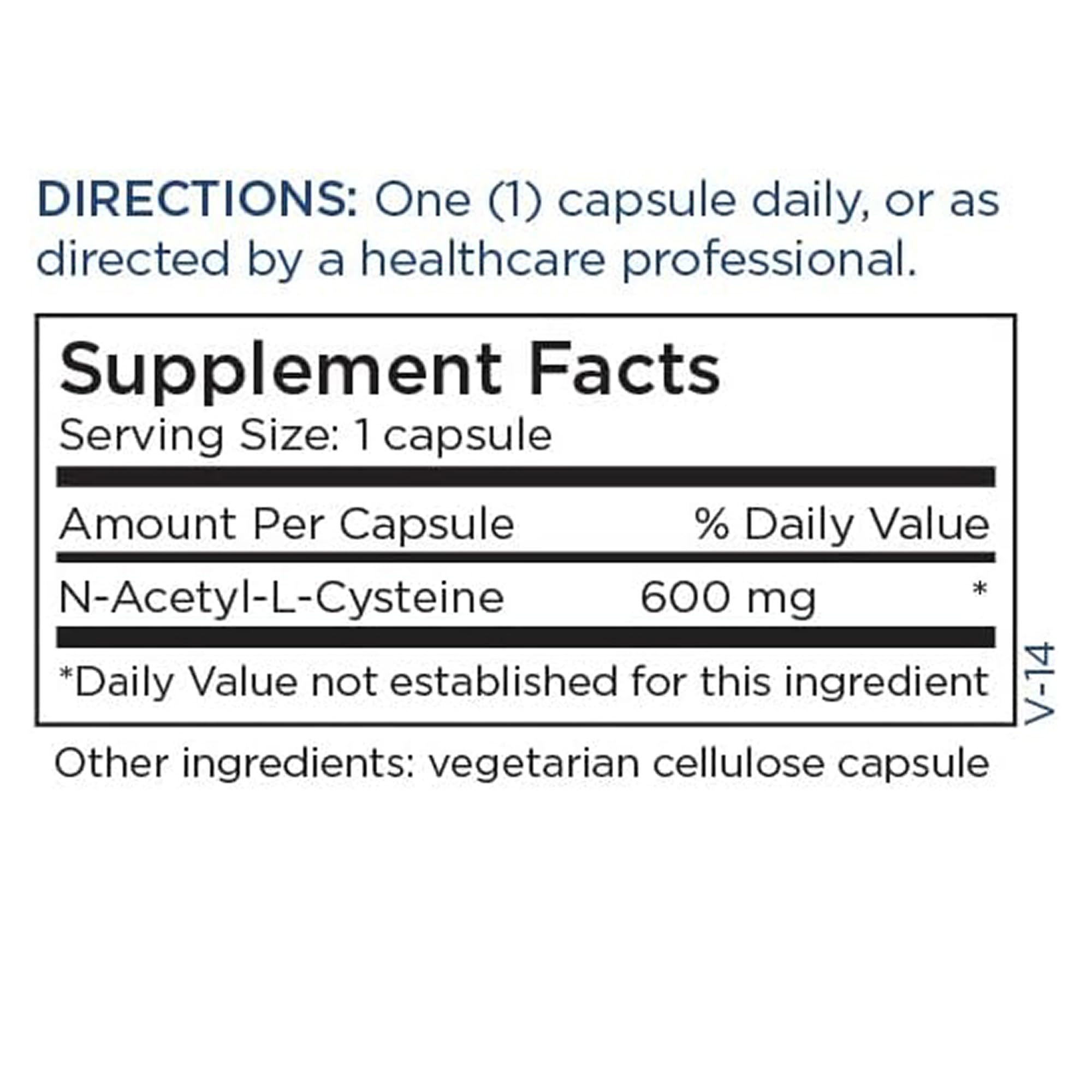 Capsules NAC Metabolic Maintenance prêtes à soutenir le bien-être journalier.