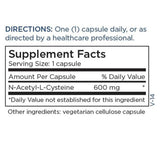 Capsules NAC Metabolic Maintenance prêtes à soutenir le bien-être journalier.
