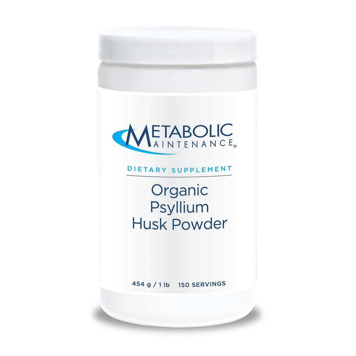 Metabolic Maintenance Psyllium Husk Poudre: mélange dans l'eau pour soutenir la digestion et la régularité.