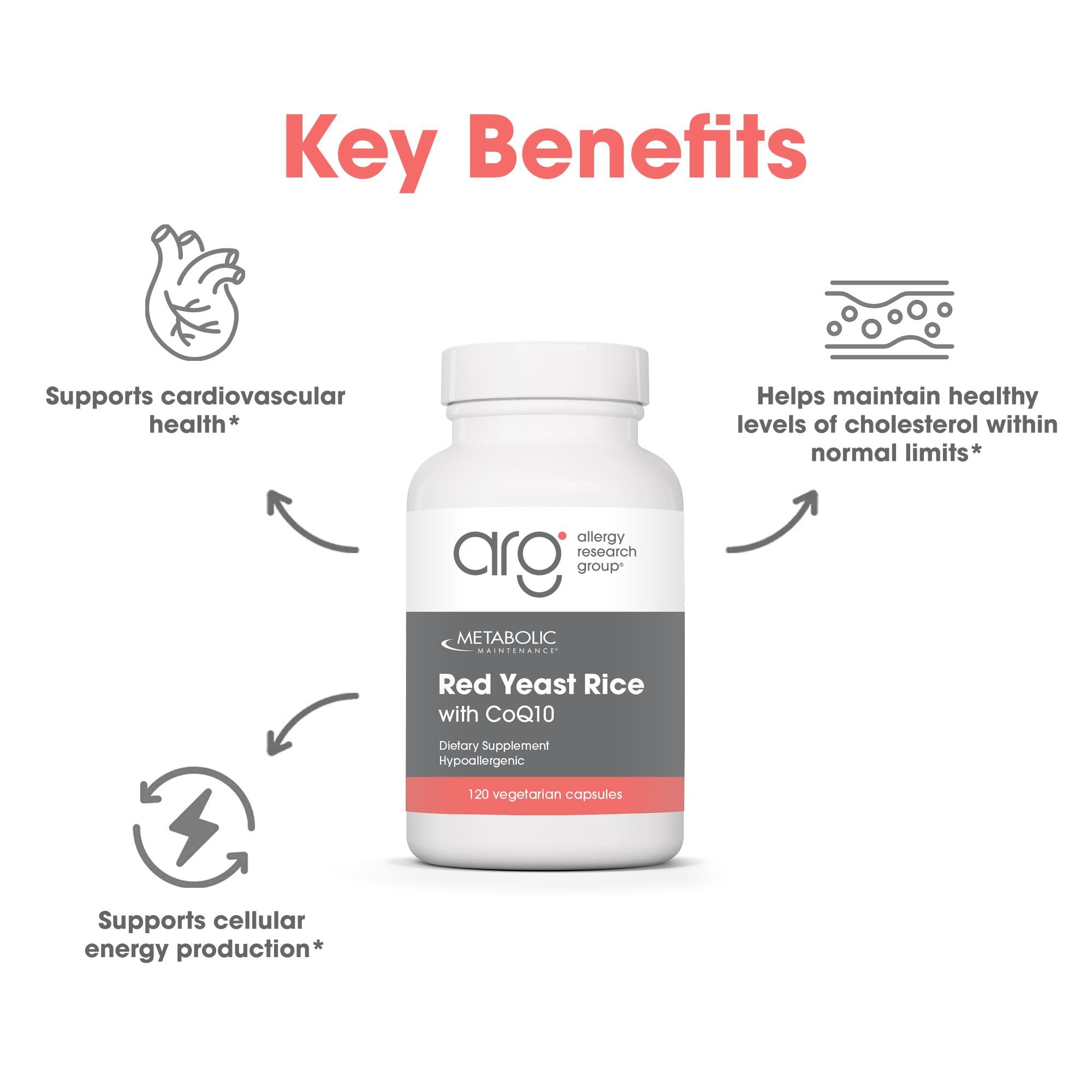 Capsules ouvertes Metabolic Maintenance Riz Rouge CoQ10 suggérant libération d'énergie douce.