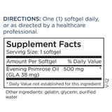 Composition riche en LA et GLA Metabolic Maintenance, huile d'onagre pressée à froid, pureté élevée.