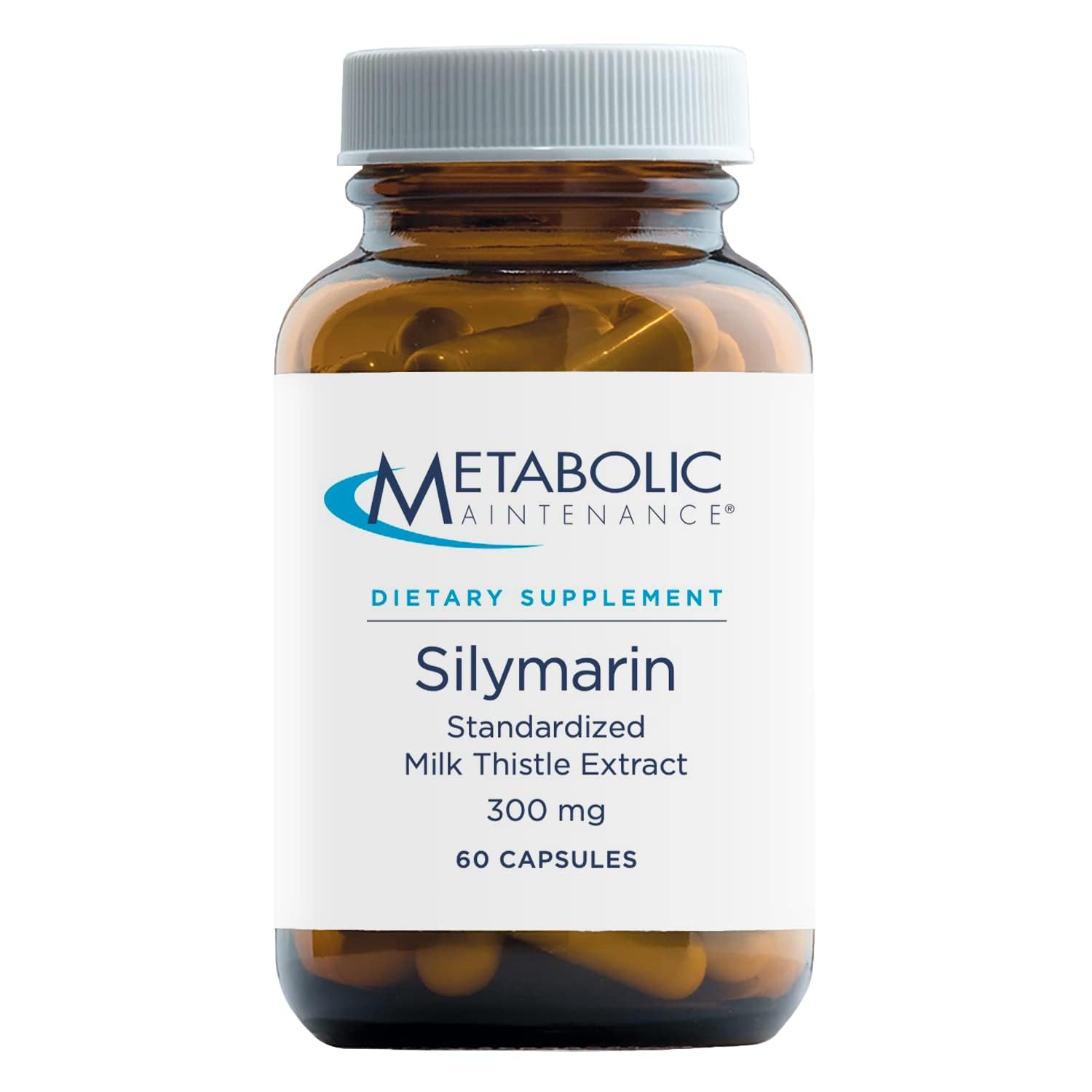 Metabolic Maintenance Silymarin – bouteille ambree protégeant les actifs et la fraîcheur du produit