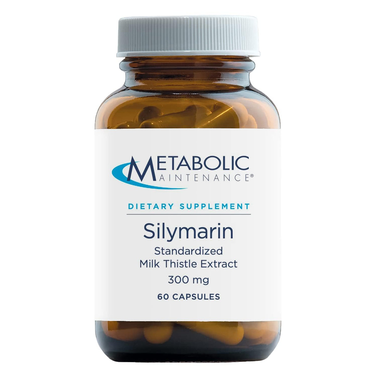 Metabolic Maintenance Silymarin – bouteille ambree protégeant les actifs et la fraîcheur du produit