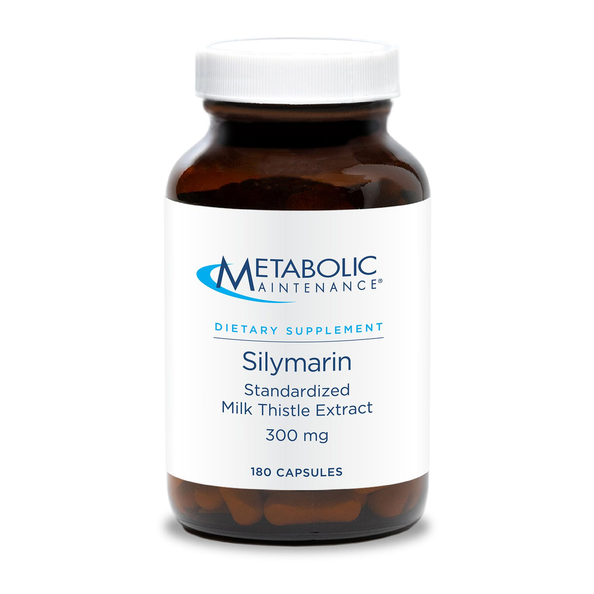 Metabolic Maintenance Silymarin, bouteille: soutien hépatique quotidien dans une routine de bien-être.