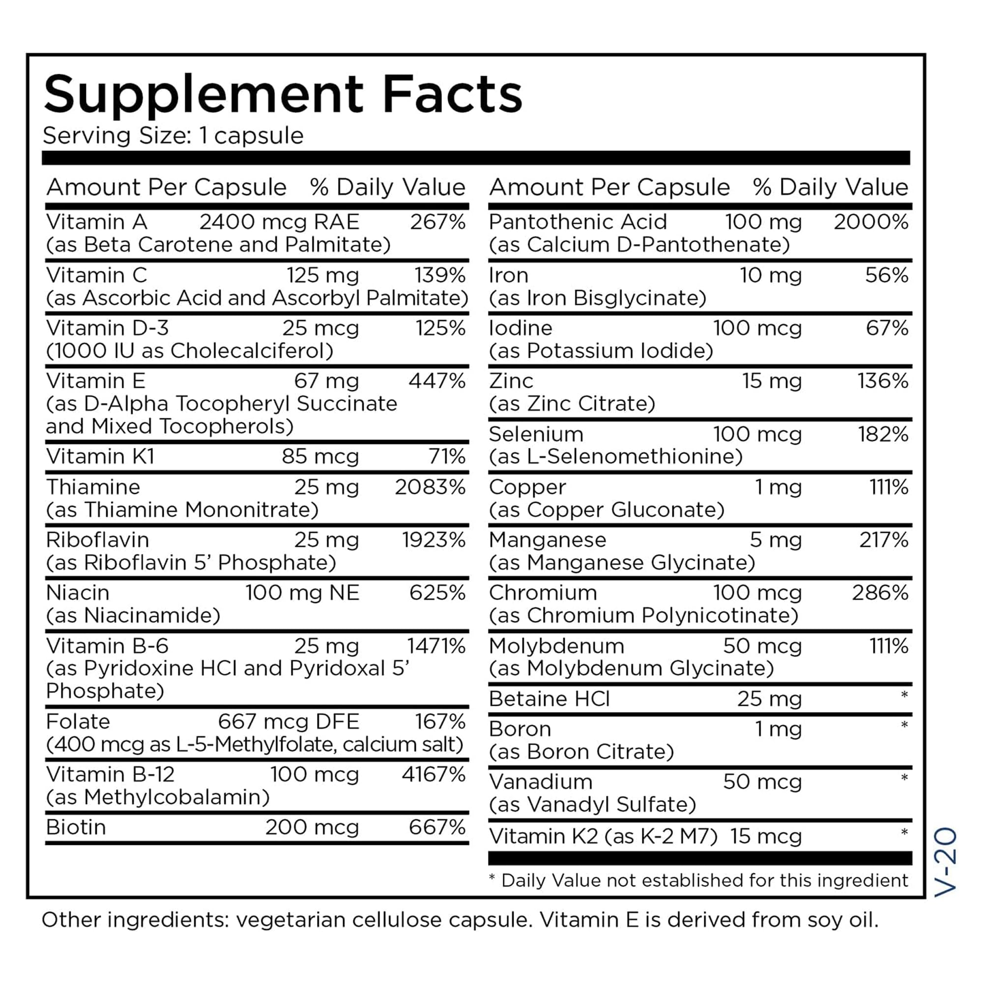 Metabolic Maintenance The Big One — nutriments biodisponibles pour le quotidien.