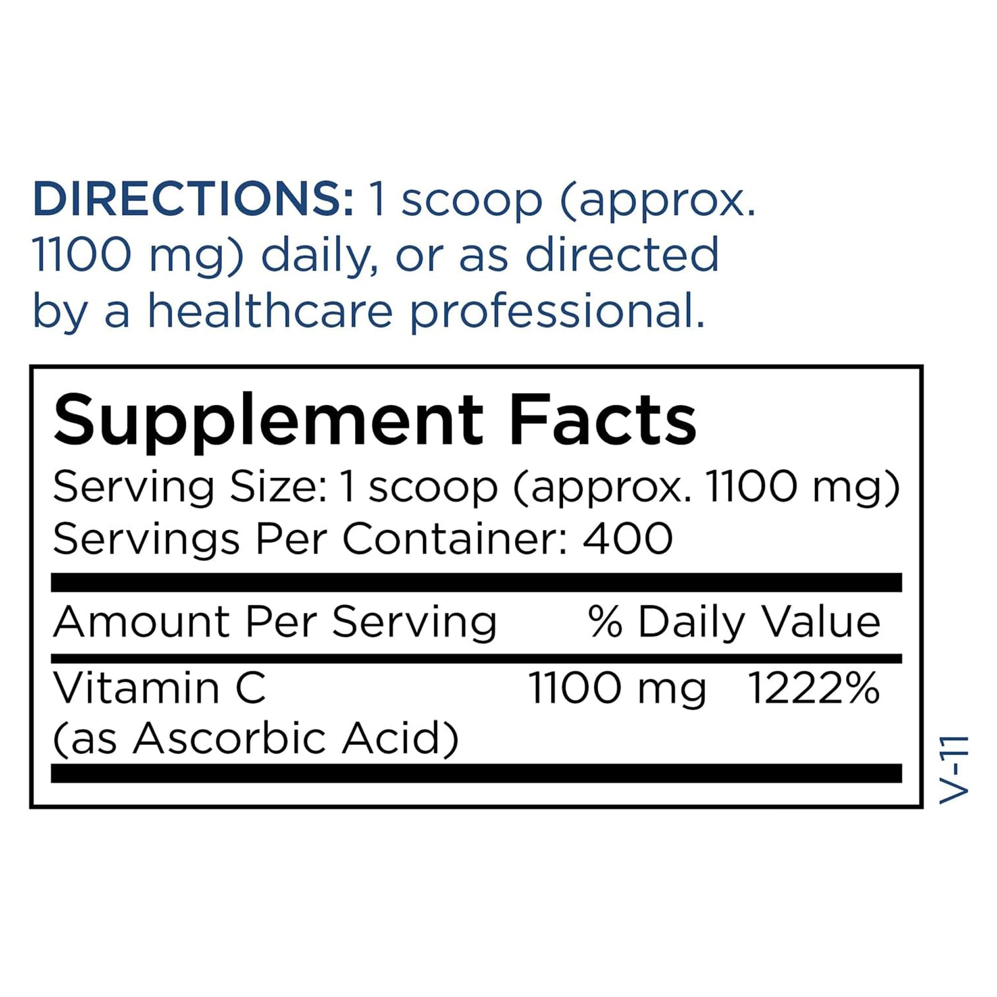 Metabolic Maintenance Vitamine C poudre - sans-additifs: sans colorants ni arômes artificiels.