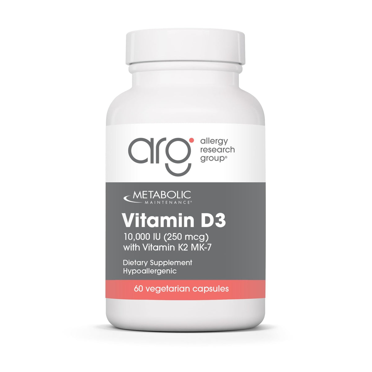 Bouteille Metabolic Maintenance Vitamine D3 10000 UI, soutien quotidien des os