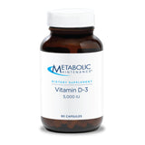 Metabolic Maintenance Vitamin D3 5000 UI – bouteille soutient os et immunité