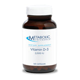 Metabolic Maintenance Vitamine D3, bouteille 2000 UI pour soutien quotidien des os.