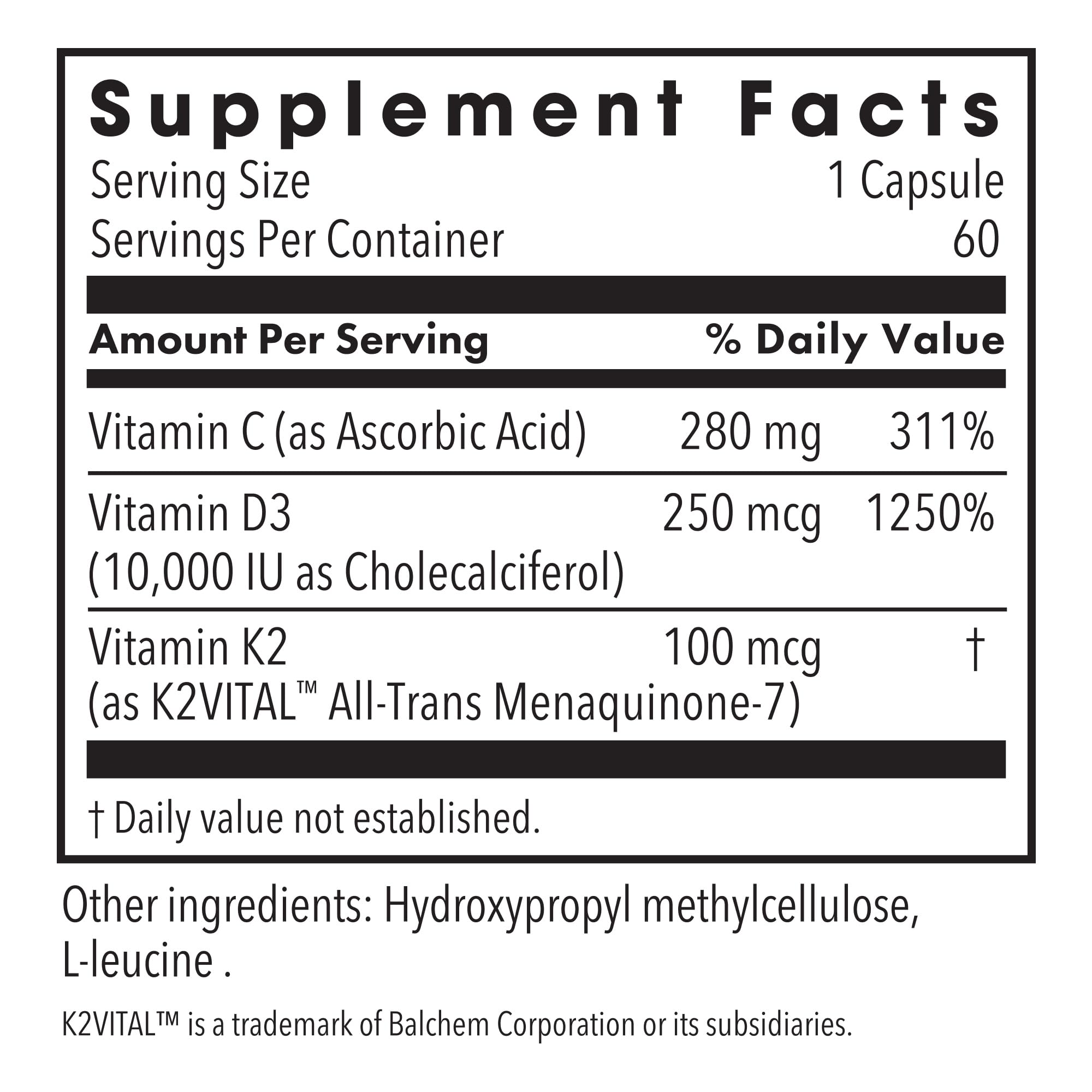Gélules Metabolic Maintenance Vitamine D3, 90 capsules pour routine immunitaire