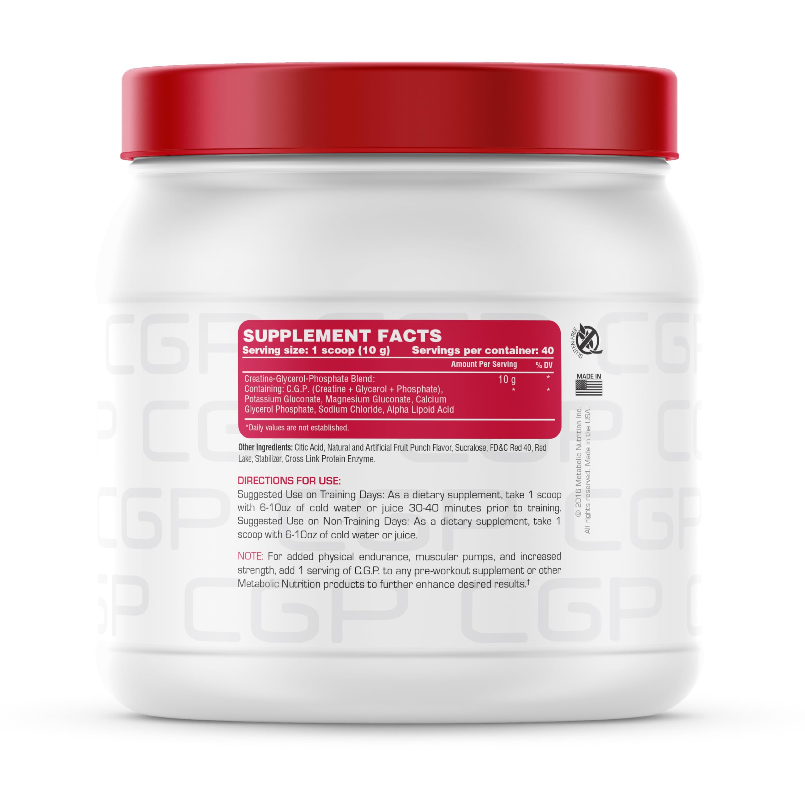 CGP doseur inclus, facilité de dosage et entraînement quotidien