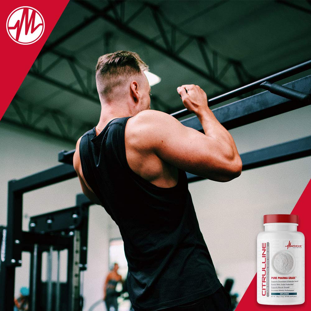 Mélange Citrulline Metabolic Nutrition dans l eau après l effort.