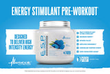 Étiquette ingrédients Metabolic Nutrition ESP montrant le profil stimulant.