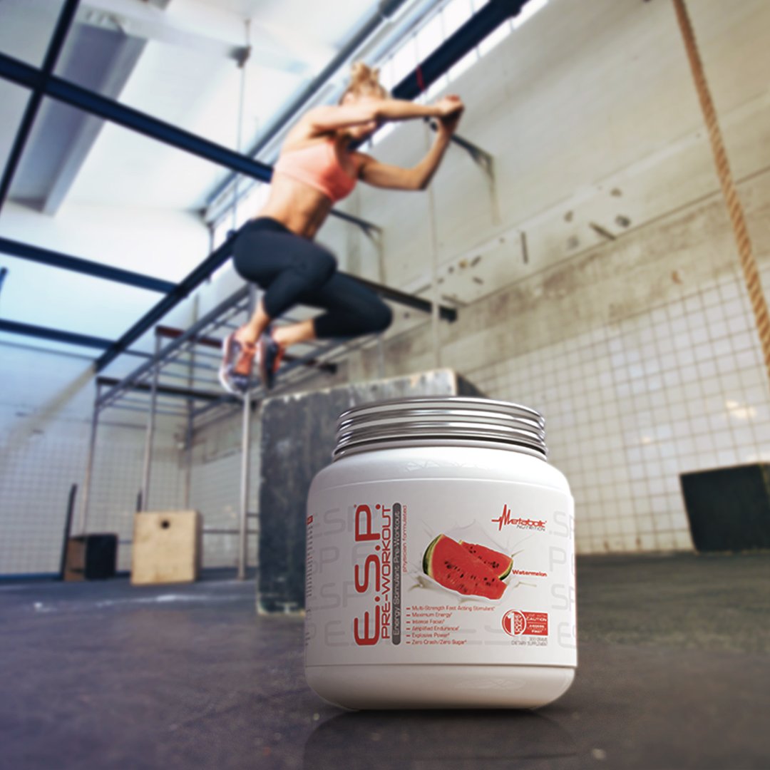 Pot de 300 g Metabolic Nutrition ESP prêt à l’emploi.